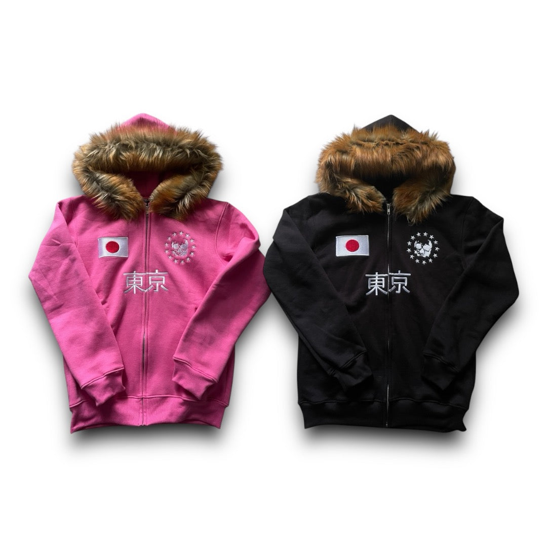 Japan Fur Hoodie's